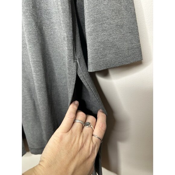J. Jill Wearever Long Sleeve Gray Long Line Cardigan Size Large NWT New - Picture 4 of 9
